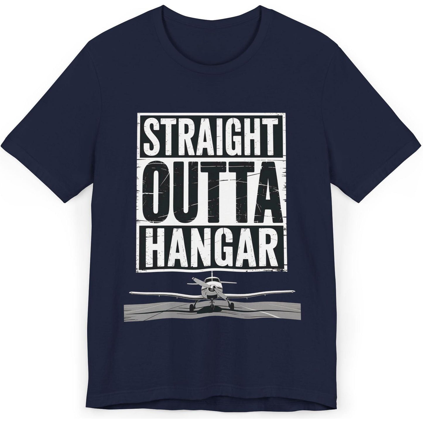 Straight Outta Hangar - aviation T-Shirt