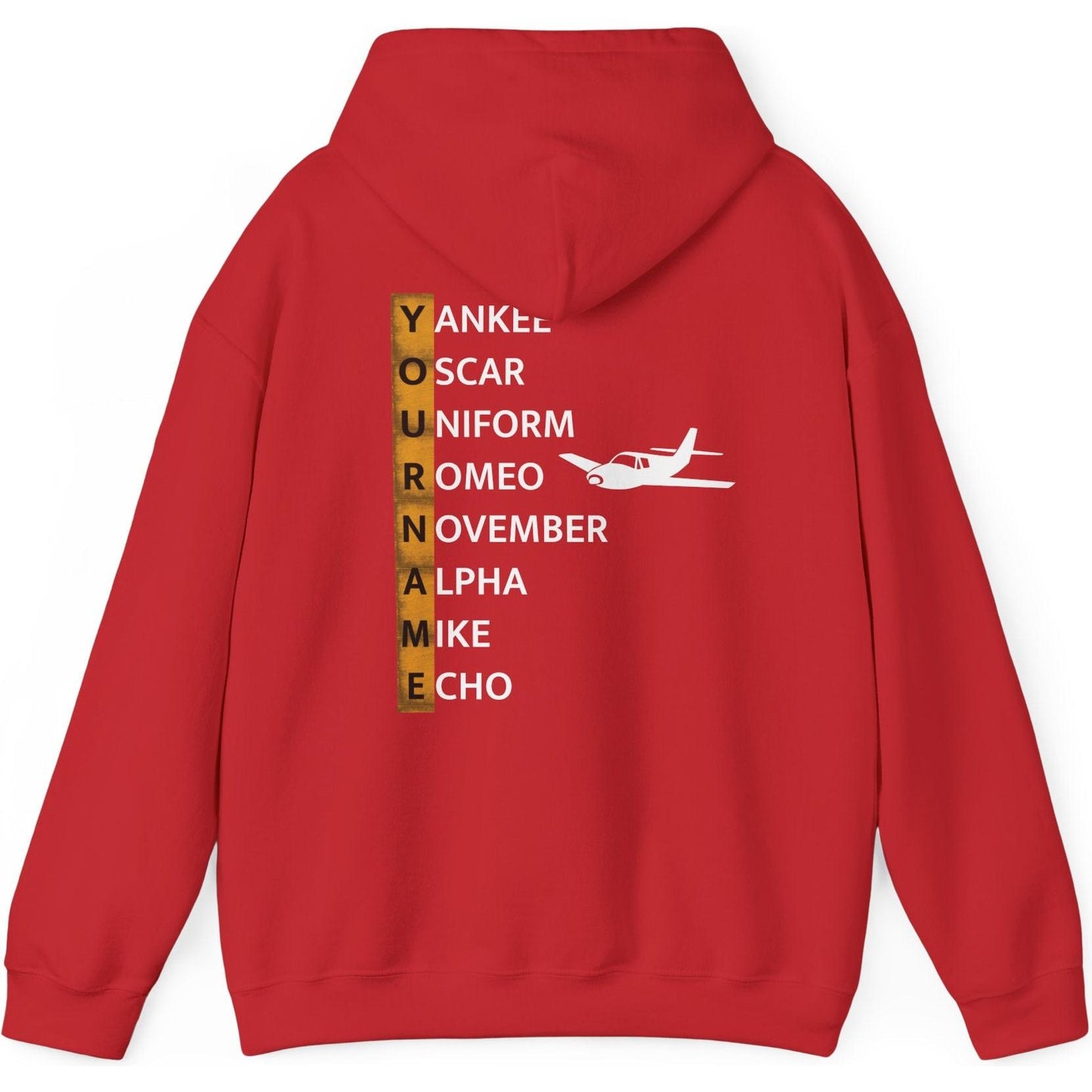Your Name in NATO Phonetic Alphabet Personalized Aviation Hoodie