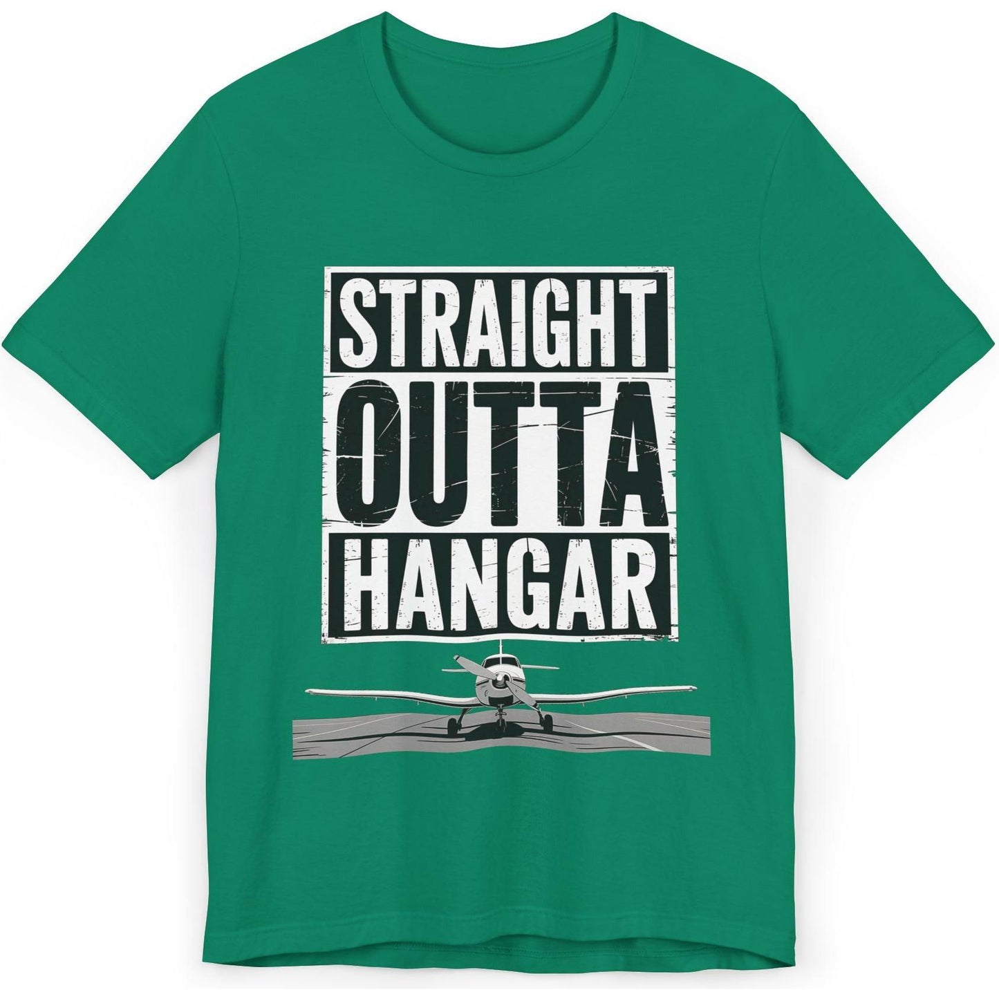 Straight Outta Hangar - aviation T-Shirt