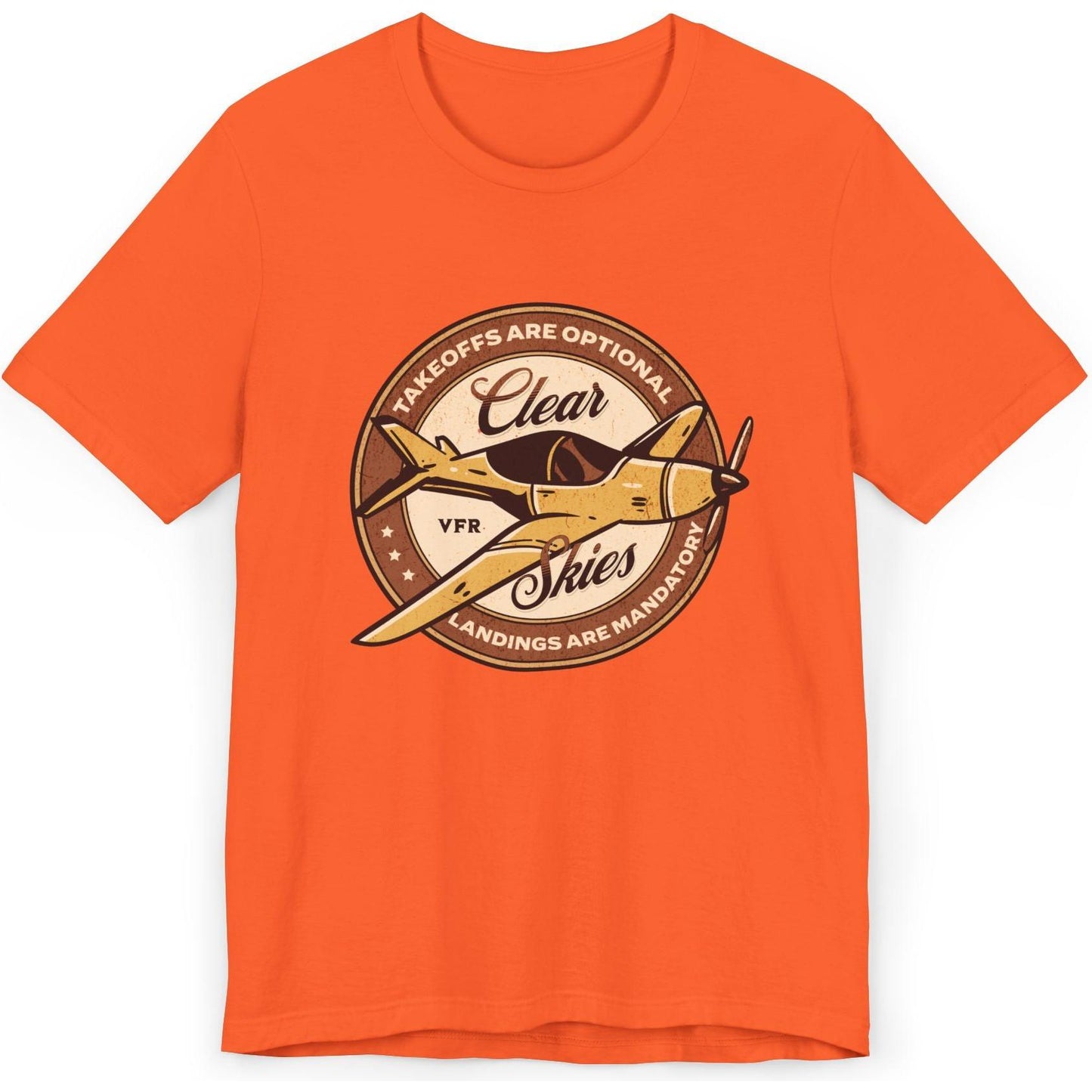 Takeoffs are optional, landings are mandatory - pilot's T-Shirt