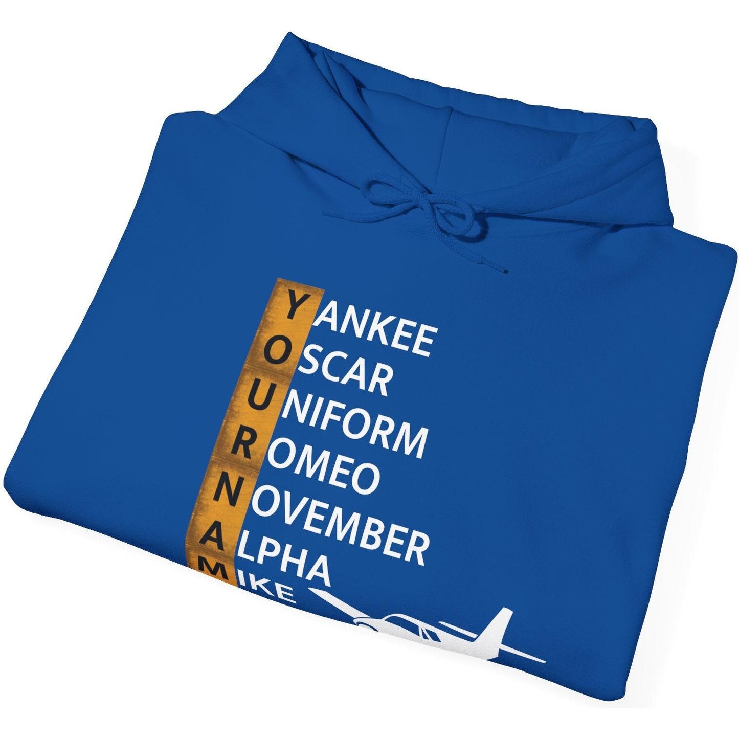 Your Name in NATO Phonetic Alphabet Personalized Aviation Hoodie