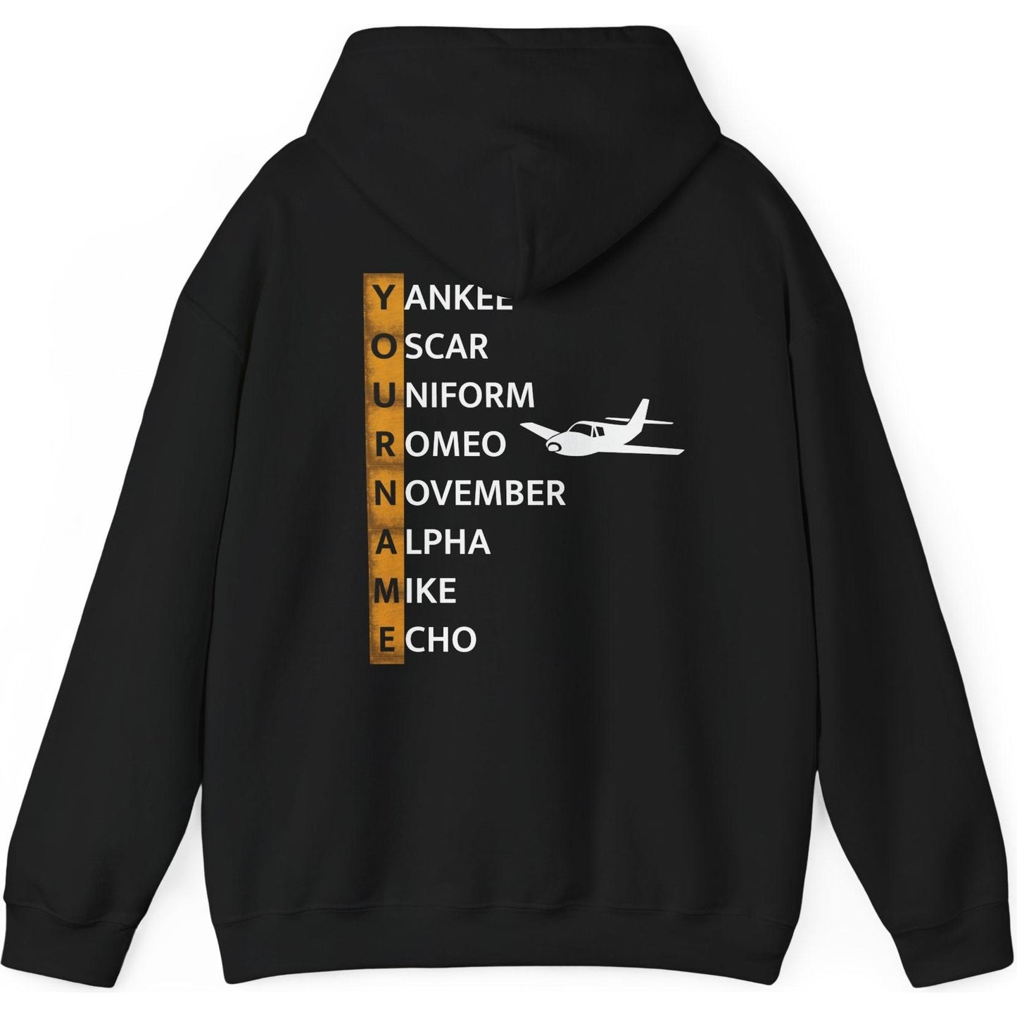 Your Name in NATO Phonetic Alphabet Personalized Aviation Hoodie