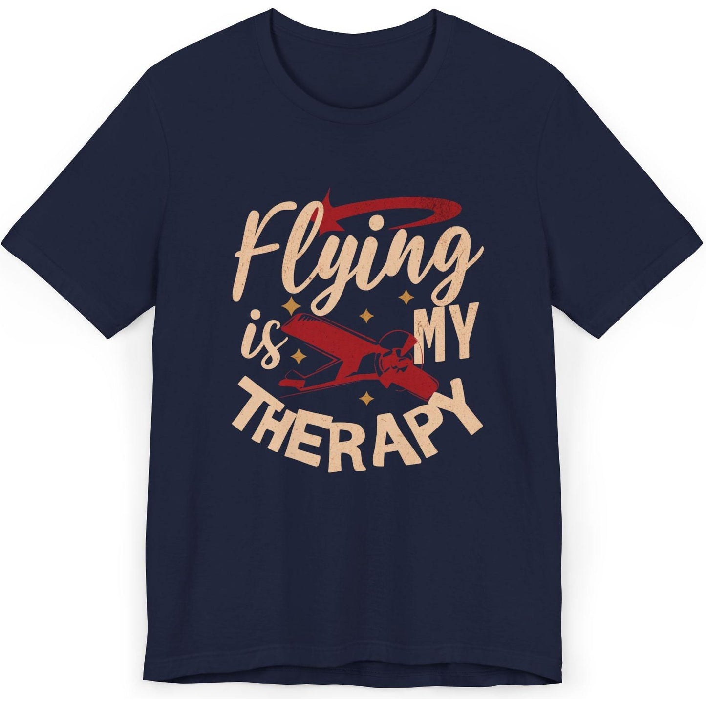 Flying Is My Therapy - pilot's T-Shirt