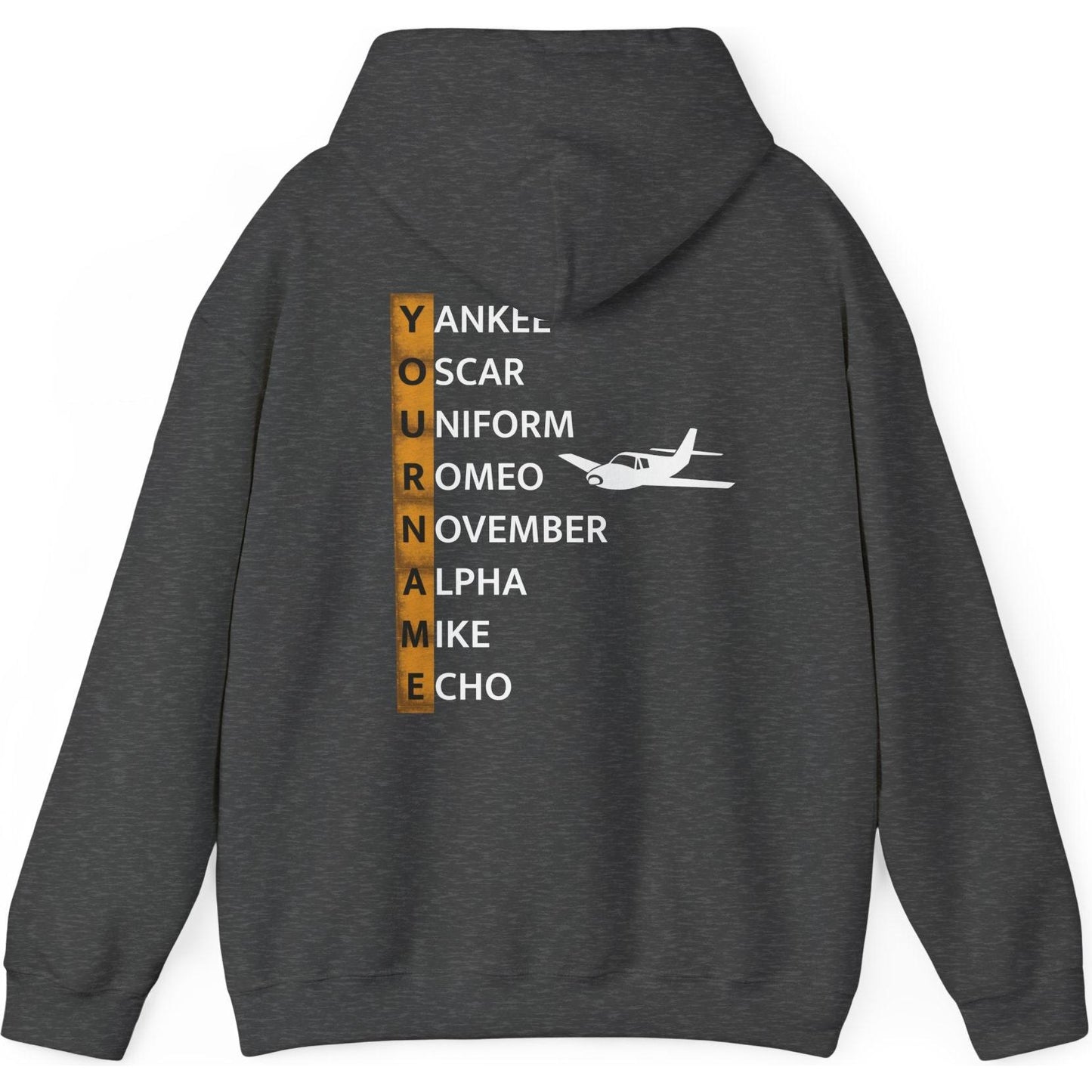 Your Name in NATO Phonetic Alphabet Personalized Aviation Hoodie