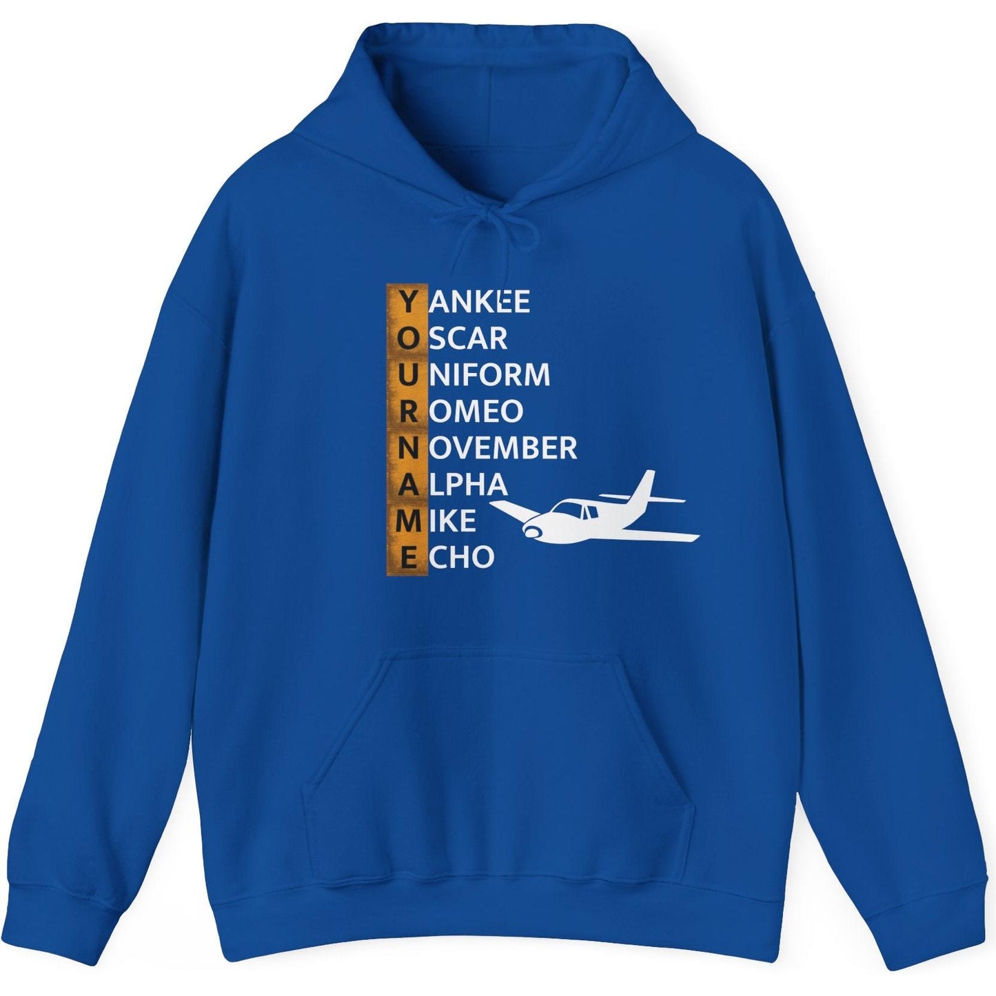 Your Name in NATO Phonetic Alphabet Personalized Aviation Hoodie
