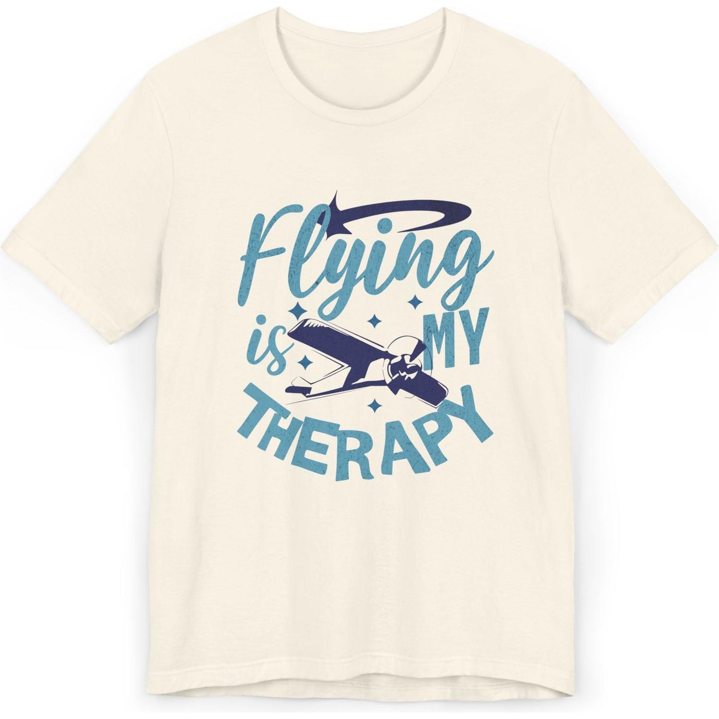 Flying Is My Therapy - pilot's T-Shirt