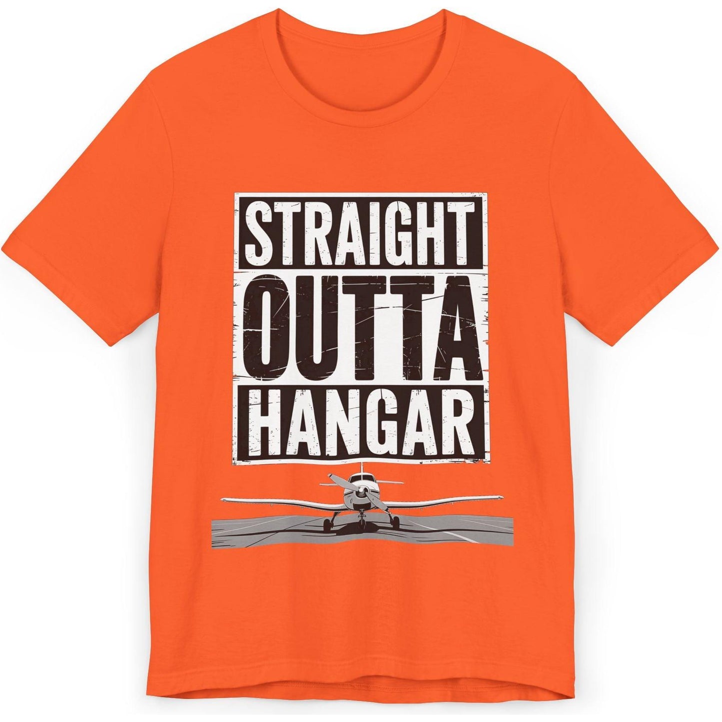 Straight Outta Hangar - aviation T-Shirt