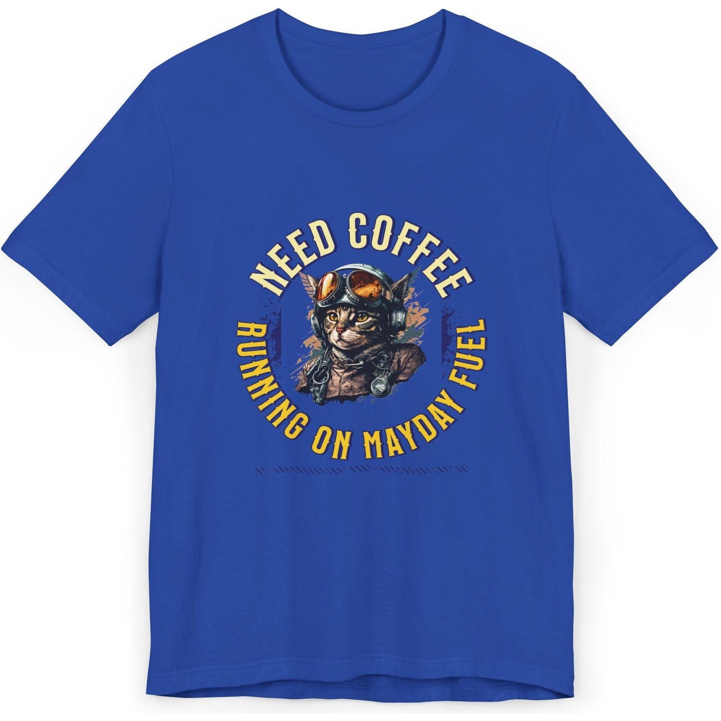 Mayday Fuel Pilot Cat - aviation fan's T-Shirt