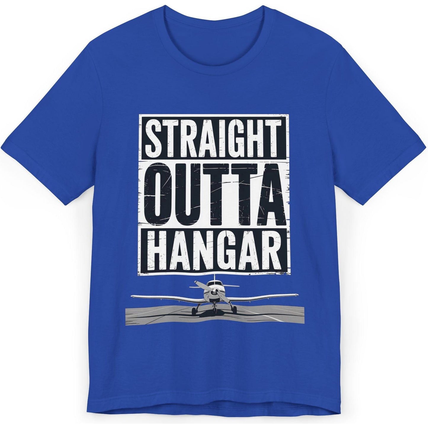 Straight Outta Hangar - aviation T-Shirt