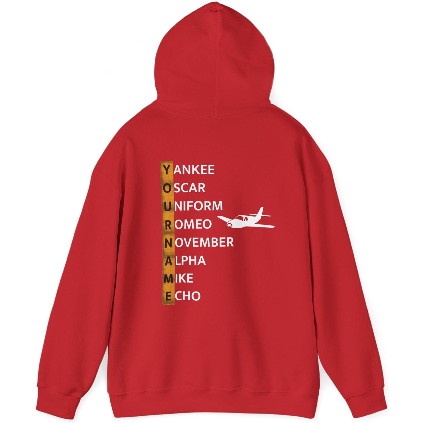 Your Name in NATO Phonetic Alphabet Personalized Aviation Hoodie