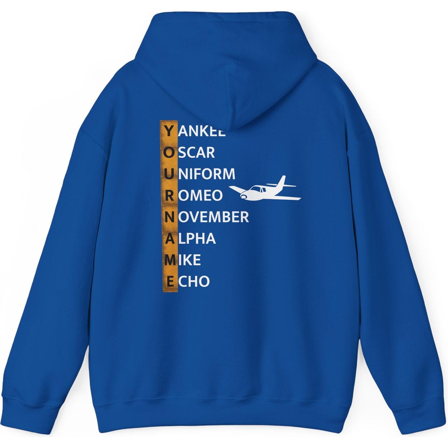 Your Name in NATO Phonetic Alphabet Personalized Aviation Hoodie