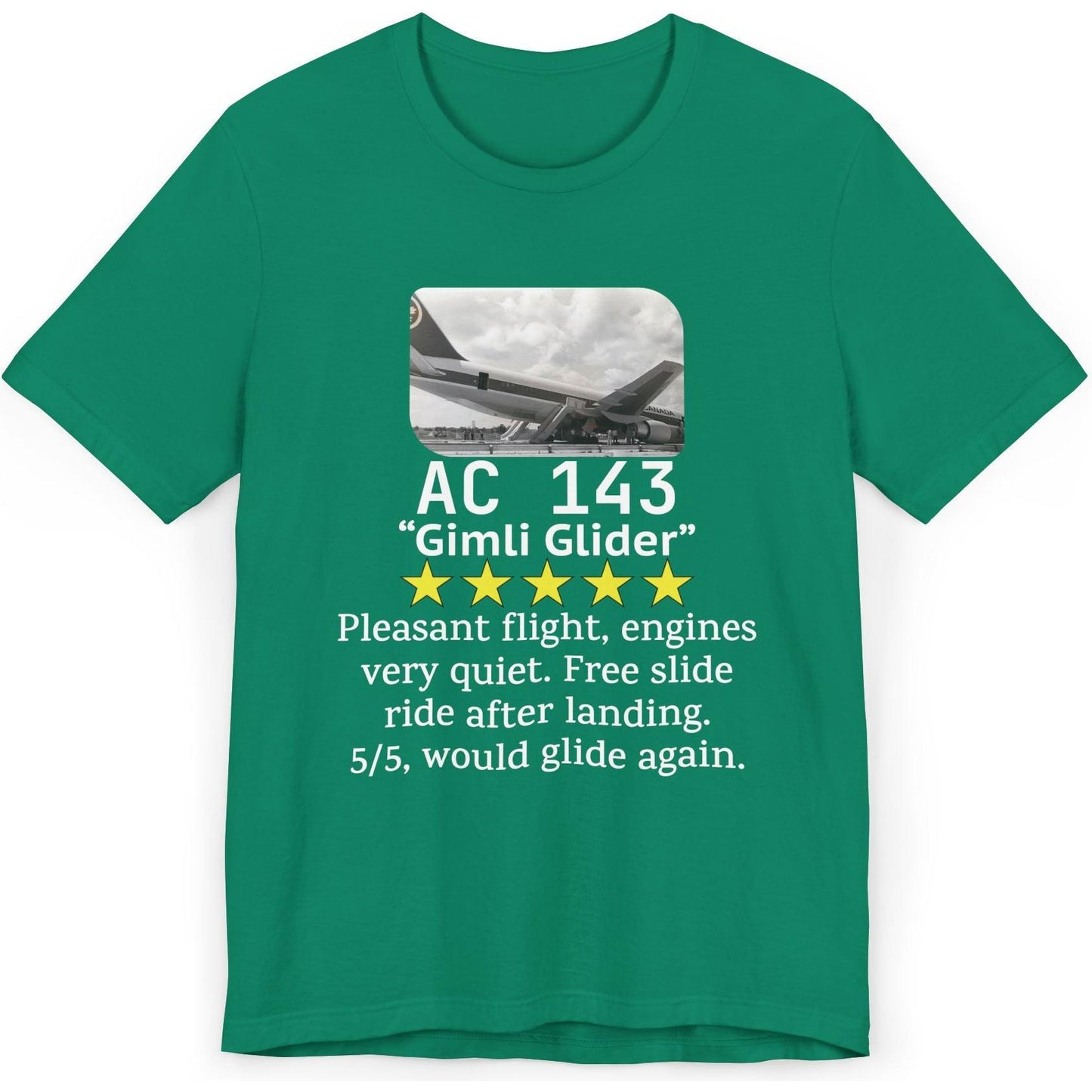 AC 149 flight review, Gimli Glider - aviation fan's T-Shirt
