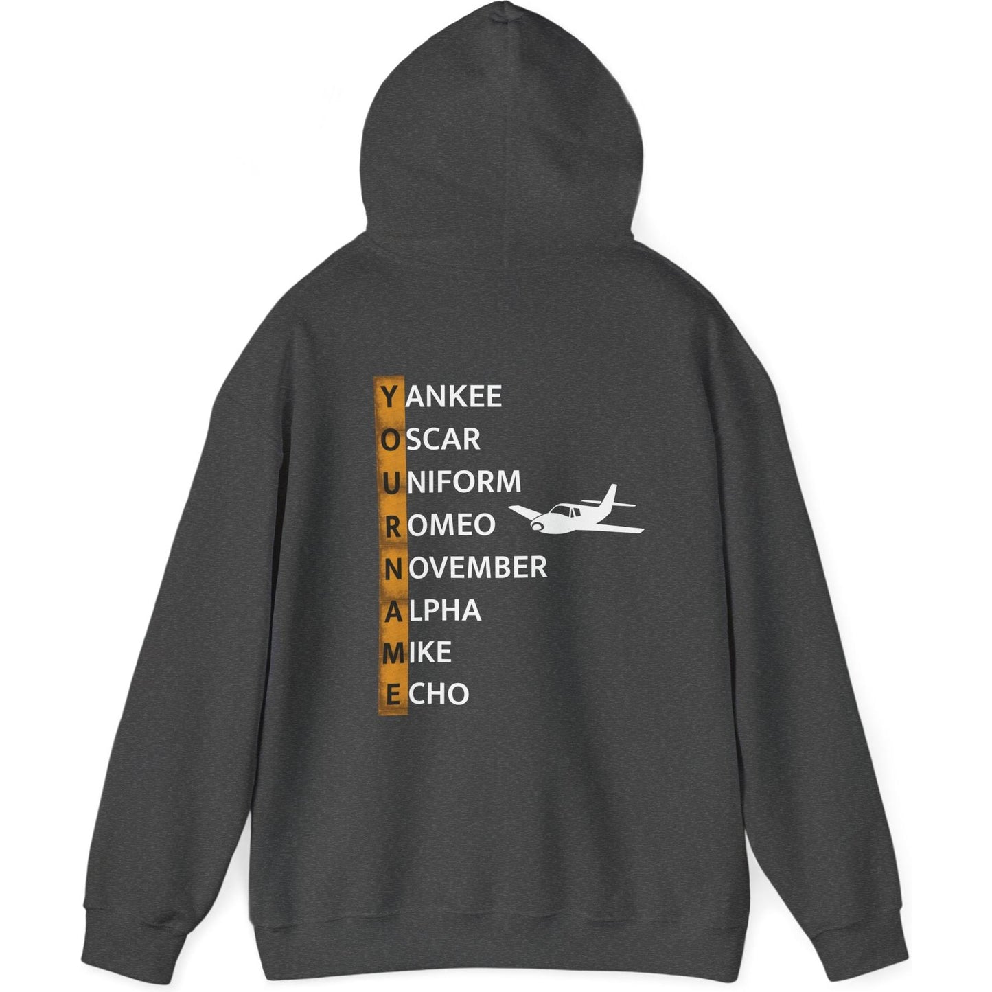 Your Name in NATO Phonetic Alphabet Personalized Aviation Hoodie