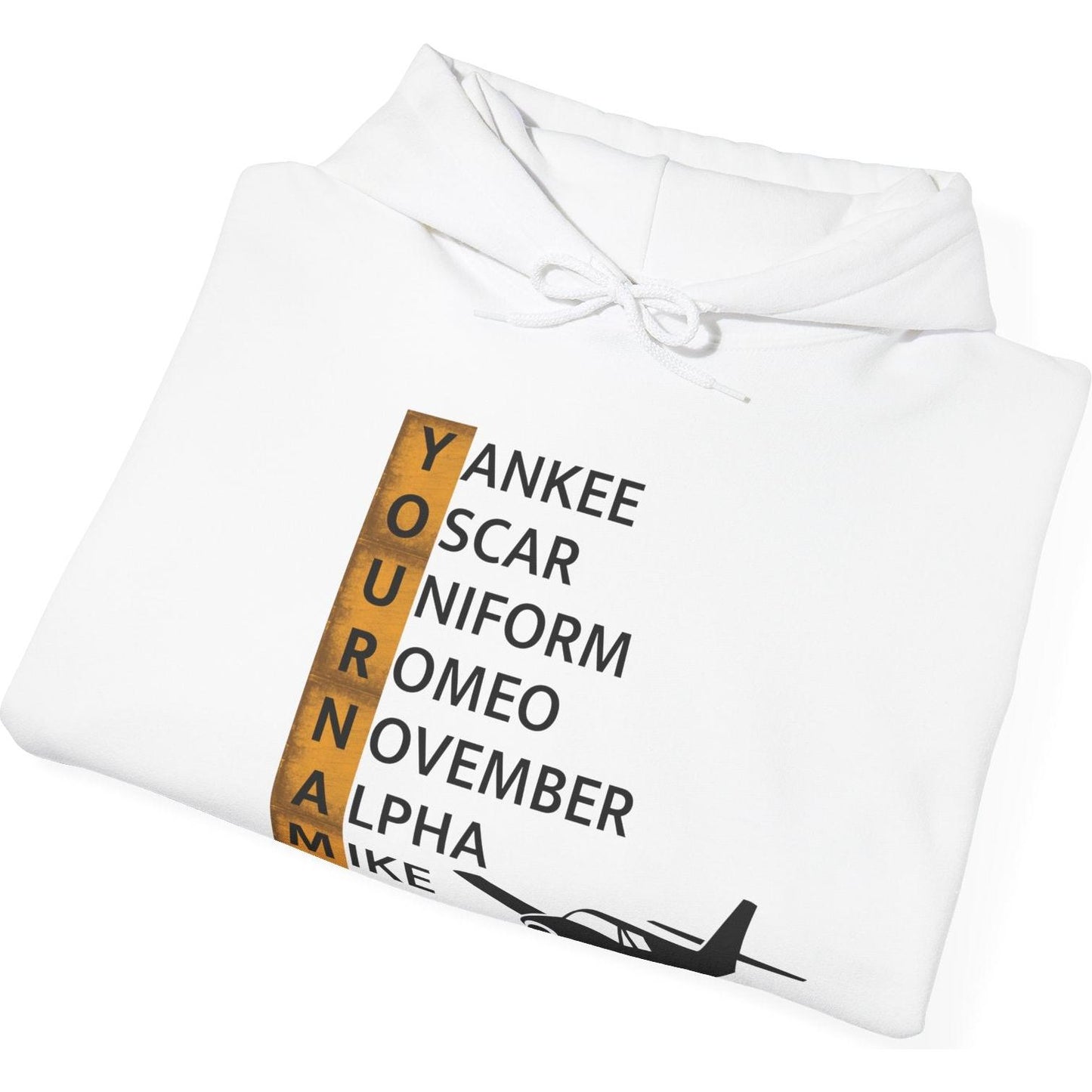 Your Name in NATO Phonetic Alphabet Personalized Aviation Hoodie