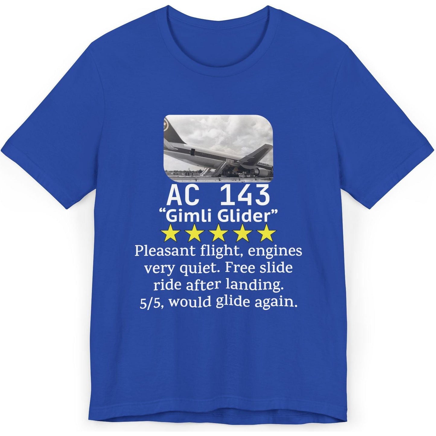 AC 149 flight review, Gimli Glider - aviation fan's T-Shirt