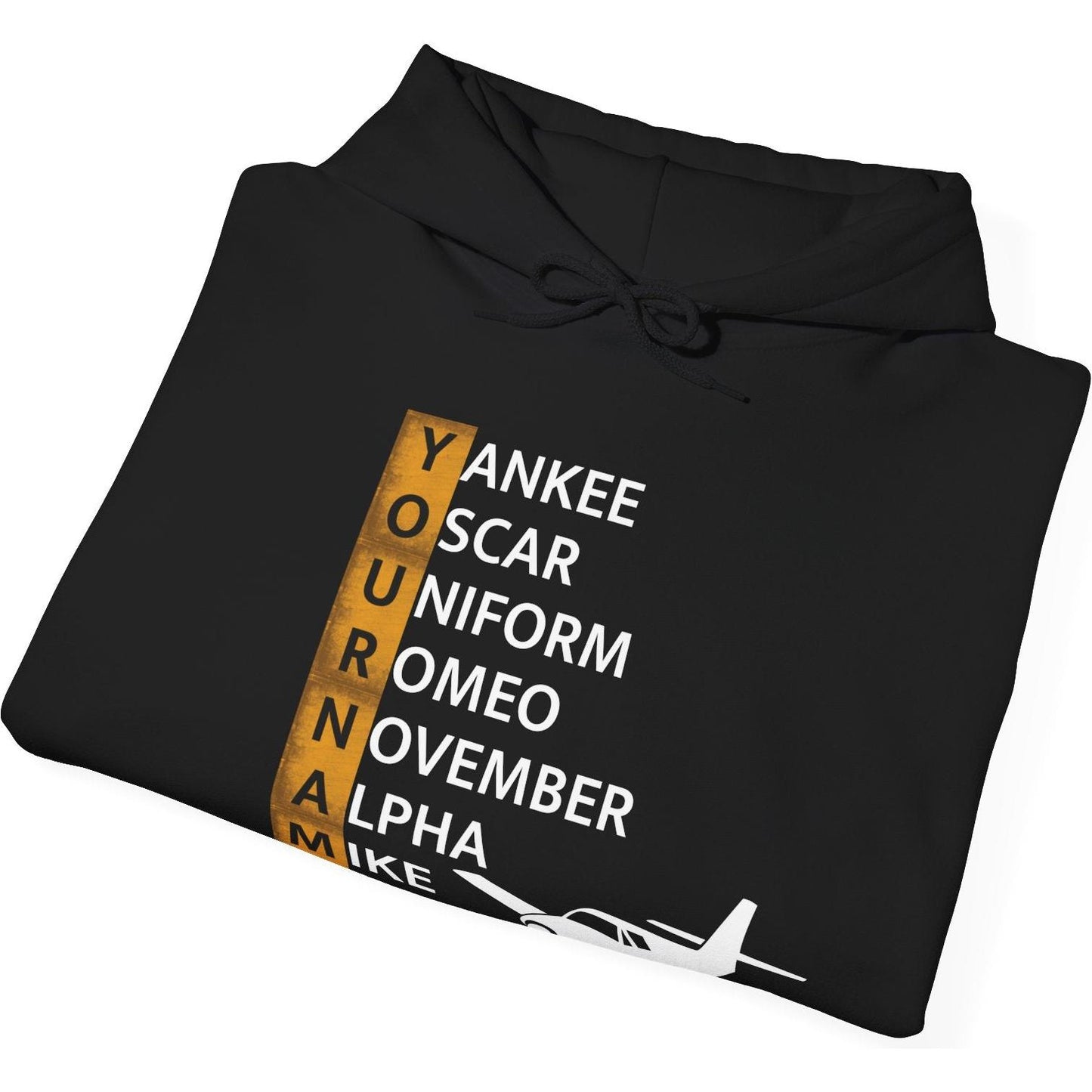 Your Name in NATO Phonetic Alphabet Personalized Aviation Hoodie