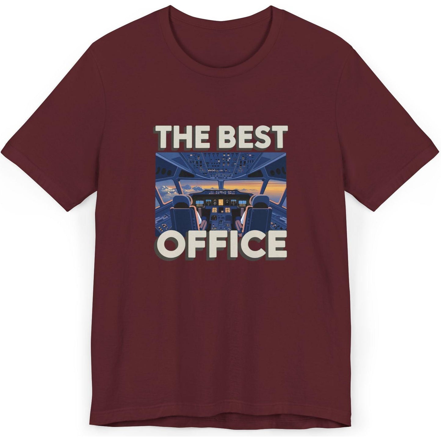 The Best Office (is the cockpit) - pilot's T-Shirt