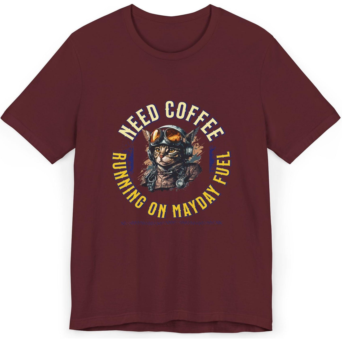Mayday Fuel Pilot Cat - aviation fan's T-Shirt