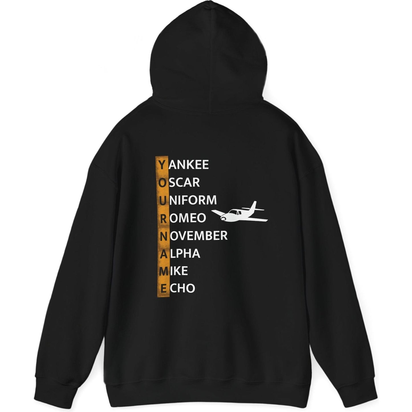 Your Name in NATO Phonetic Alphabet Personalized Aviation Hoodie