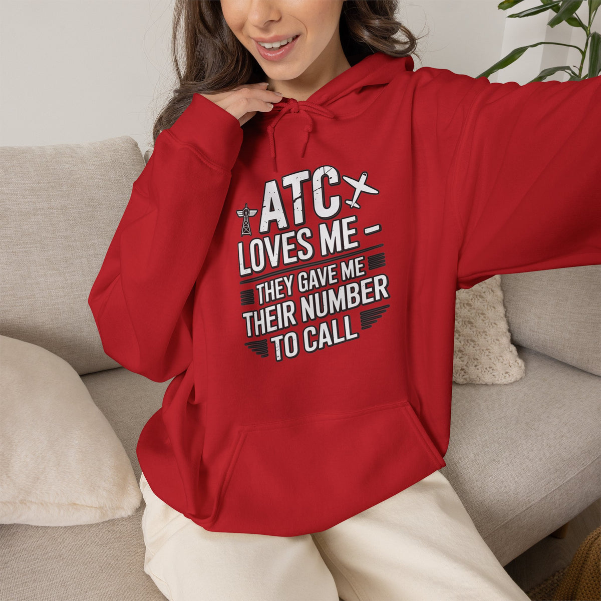ATC Loves Me - They Gave Me Their Number to Call - pilot's hoodie