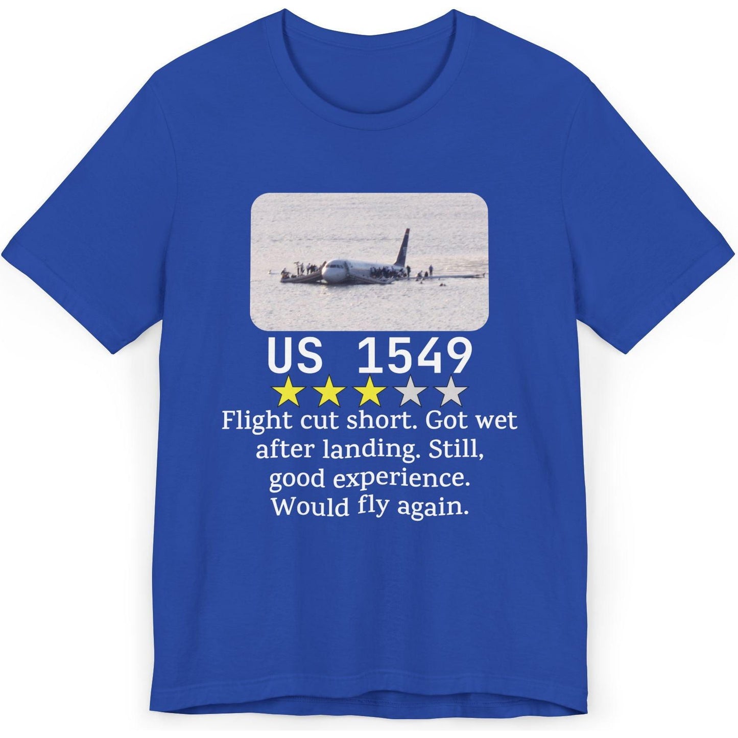 US 1549 flight review, Miracle on Hudson - aviation fan's T-Shirt