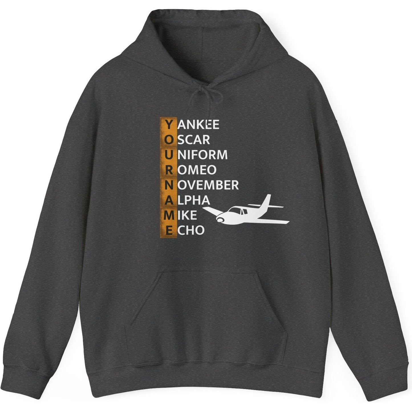 Your Name in NATO Phonetic Alphabet Personalized Aviation Hoodie