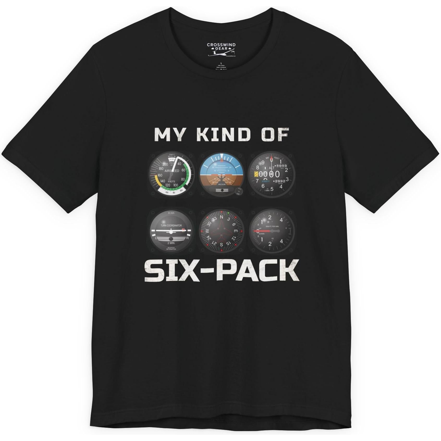 My Kind Of Six-Pack - aviation T-Shirt – Crosswind Gear