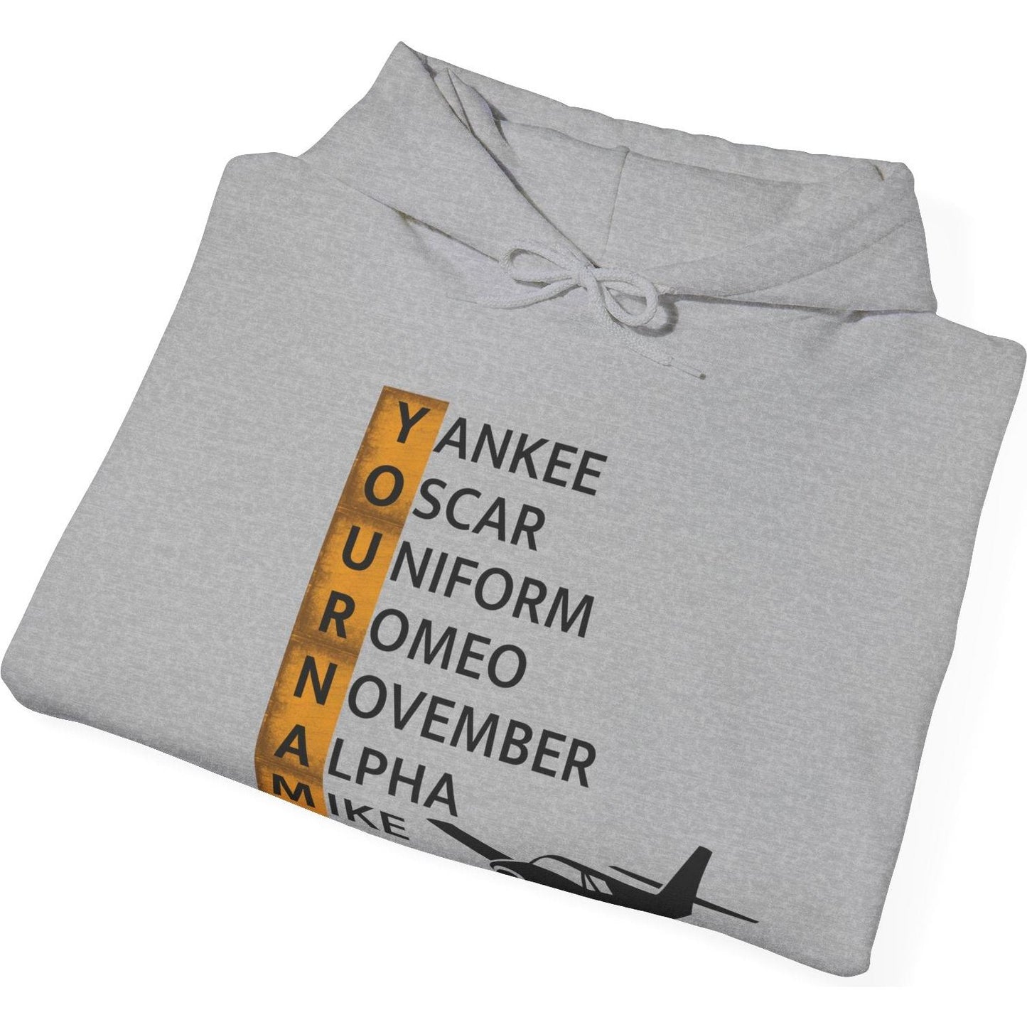 Your Name in NATO Phonetic Alphabet Personalized Aviation Hoodie