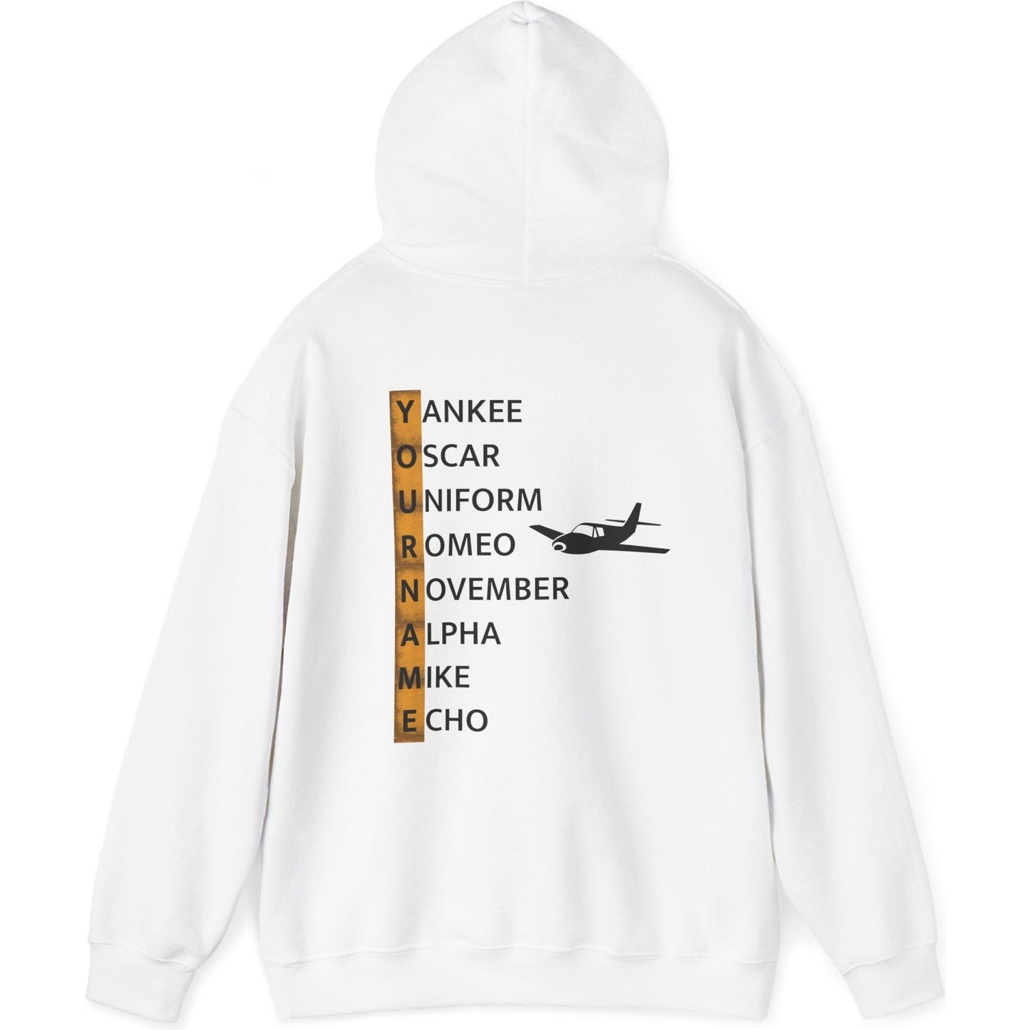 Your Name in NATO Phonetic Alphabet Personalized Aviation Hoodie