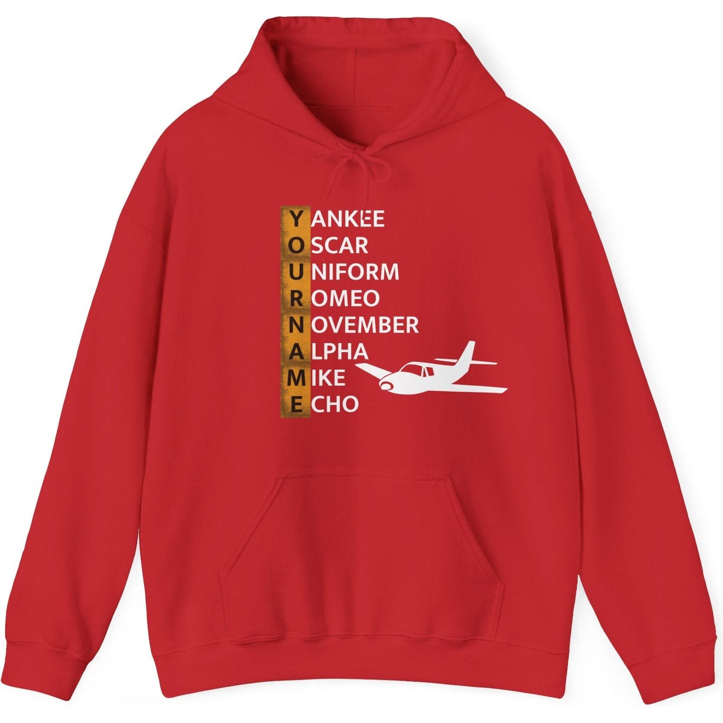 Your Name in NATO Phonetic Alphabet Personalized Aviation Hoodie