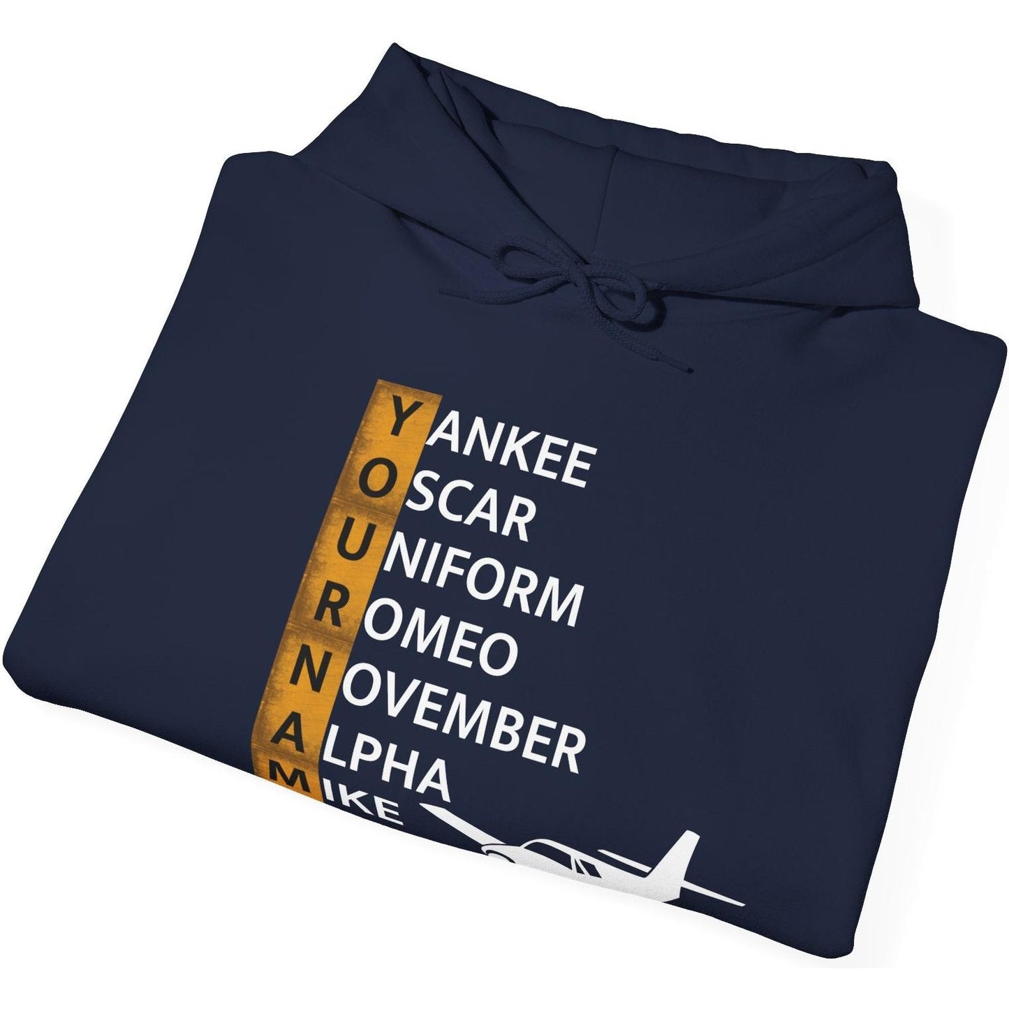 Your Name in NATO Phonetic Alphabet Personalized Aviation Hoodie