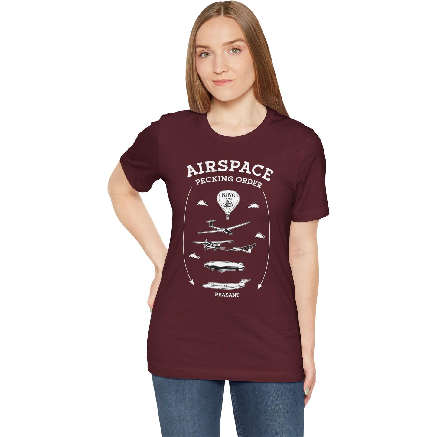 Airspace Pecking Order – Funny Pilot T-Shirt
