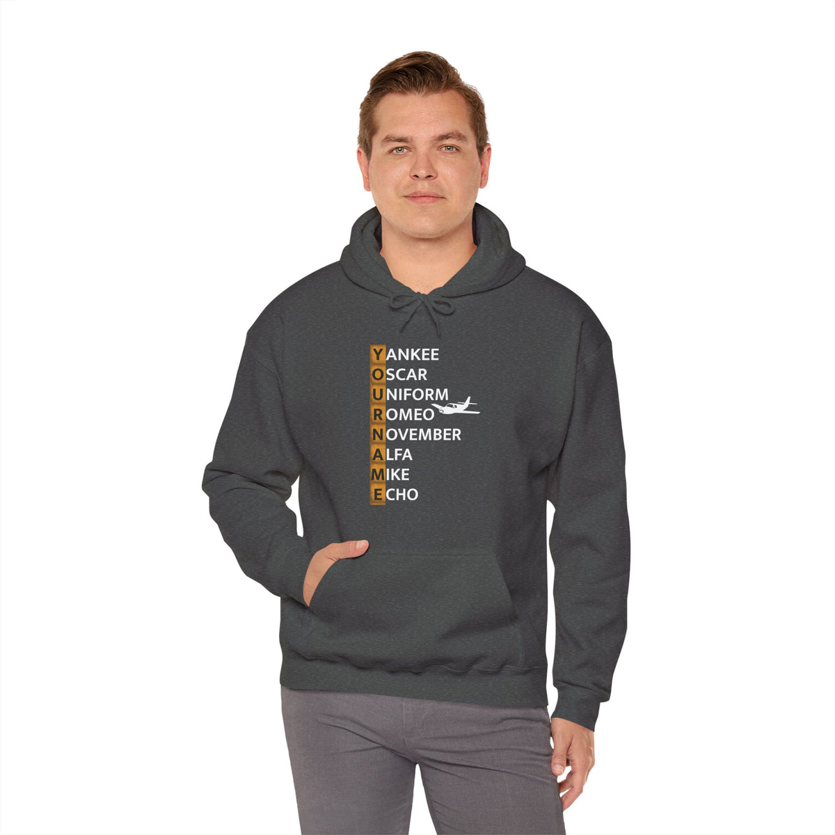 Your Name in NATO Phonetic Alphabet — Personalized Aviation Hoodie