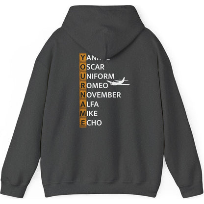 Your Name in NATO Phonetic Alphabet — Personalized Aviation Hoodie