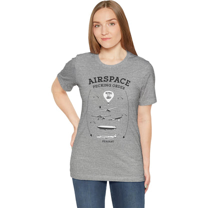 Airspace Pecking Order – Funny Pilot T-Shirt