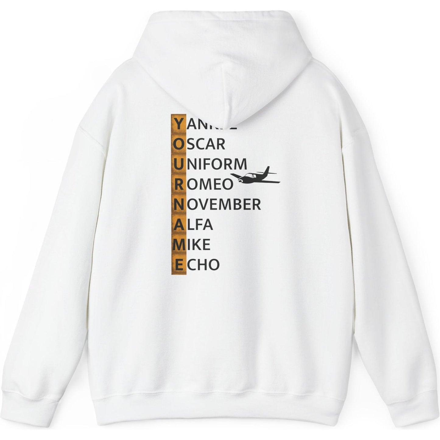 Your Name in NATO Phonetic Alphabet — Personalized Aviation Hoodie