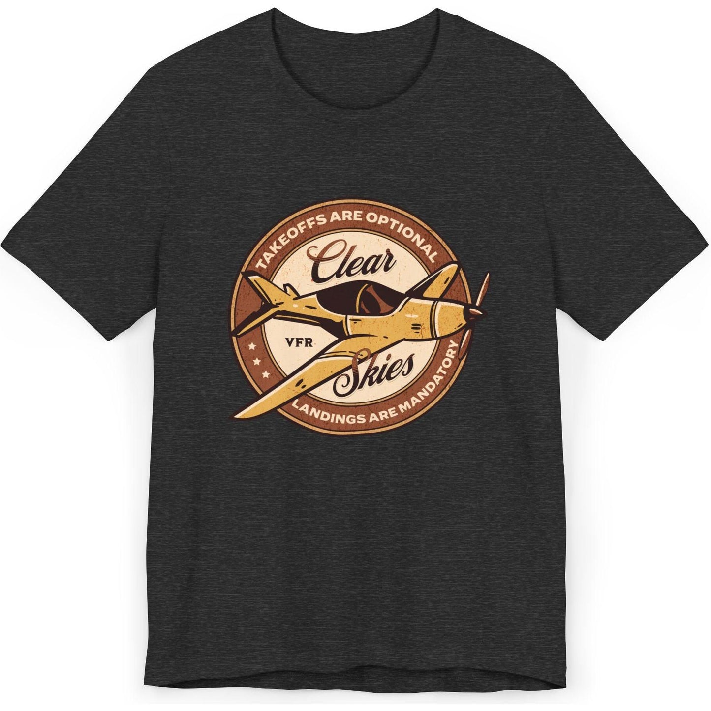 Takeoffs are optional, landings are mandatory - pilot's T-Shirt