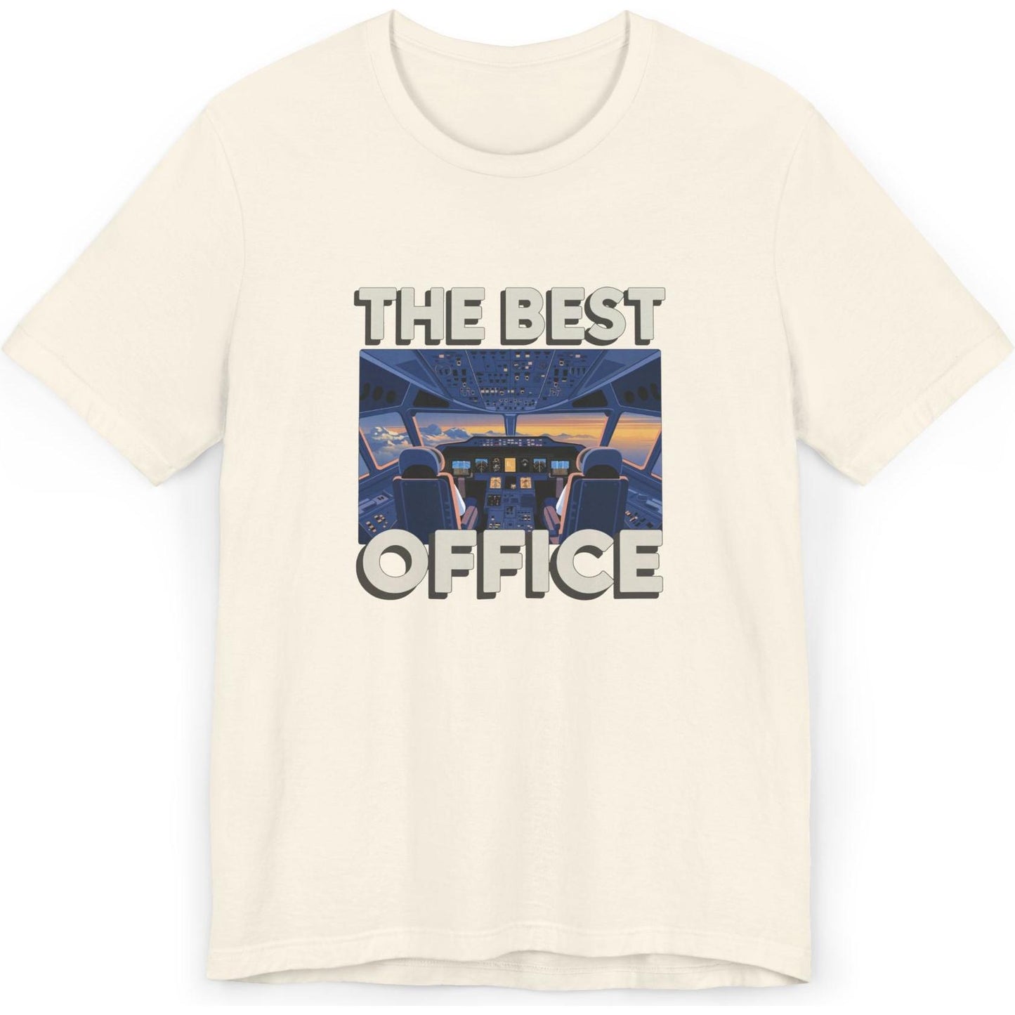 The Best Office (is the cockpit) - pilot's T-Shirt