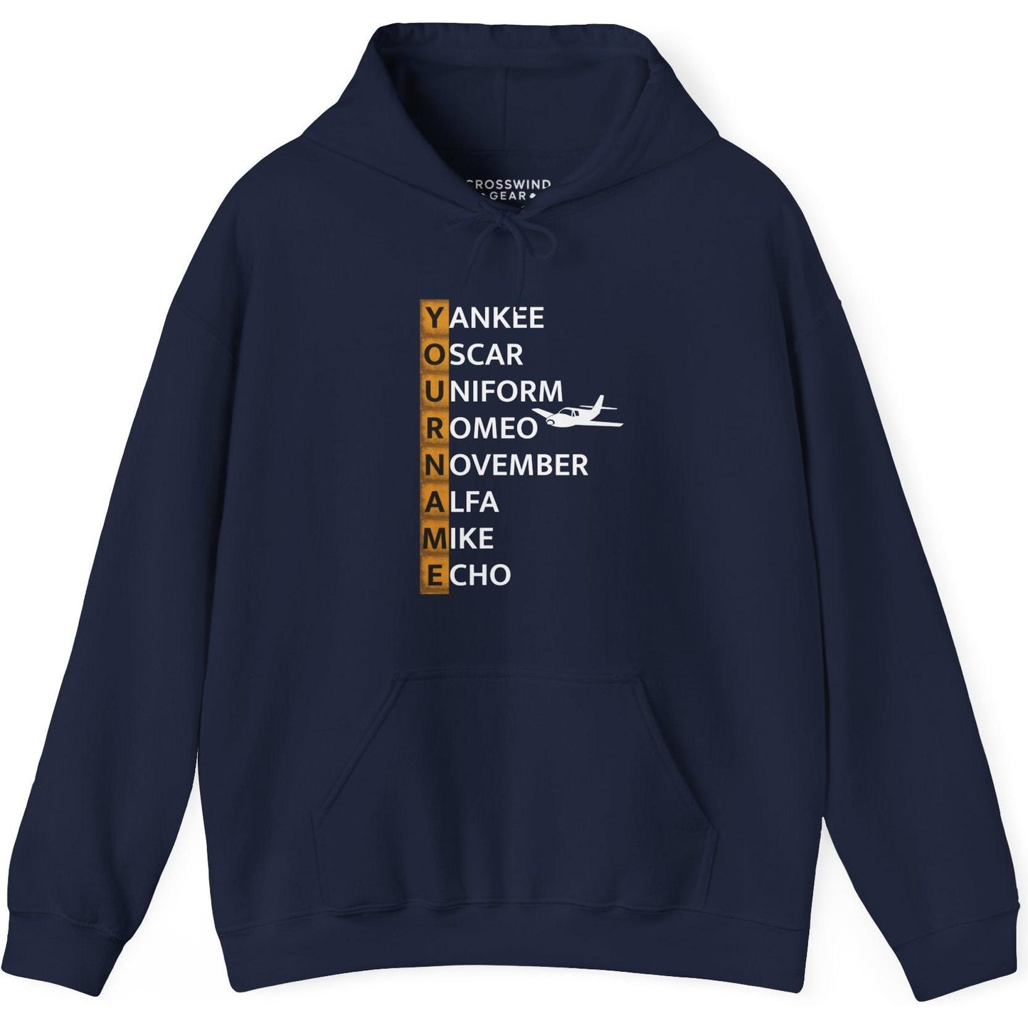 Your Name in NATO Phonetic Alphabet — Personalized Aviation Hoodie