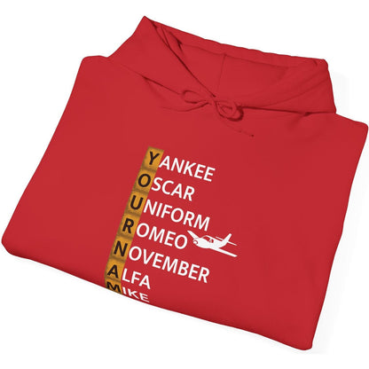 Your Name in NATO Phonetic Alphabet — Personalized Aviation Hoodie