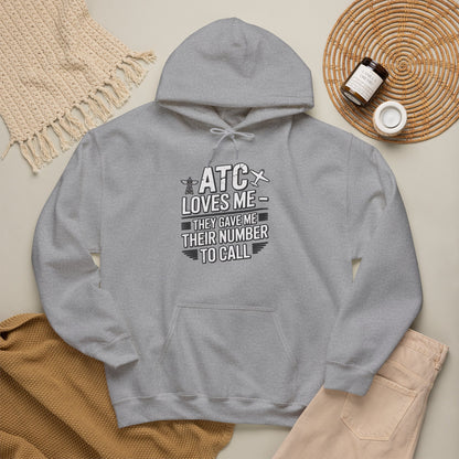 ATC Loves Me - They Gave Me Their Number to Call - pilot's hoodie