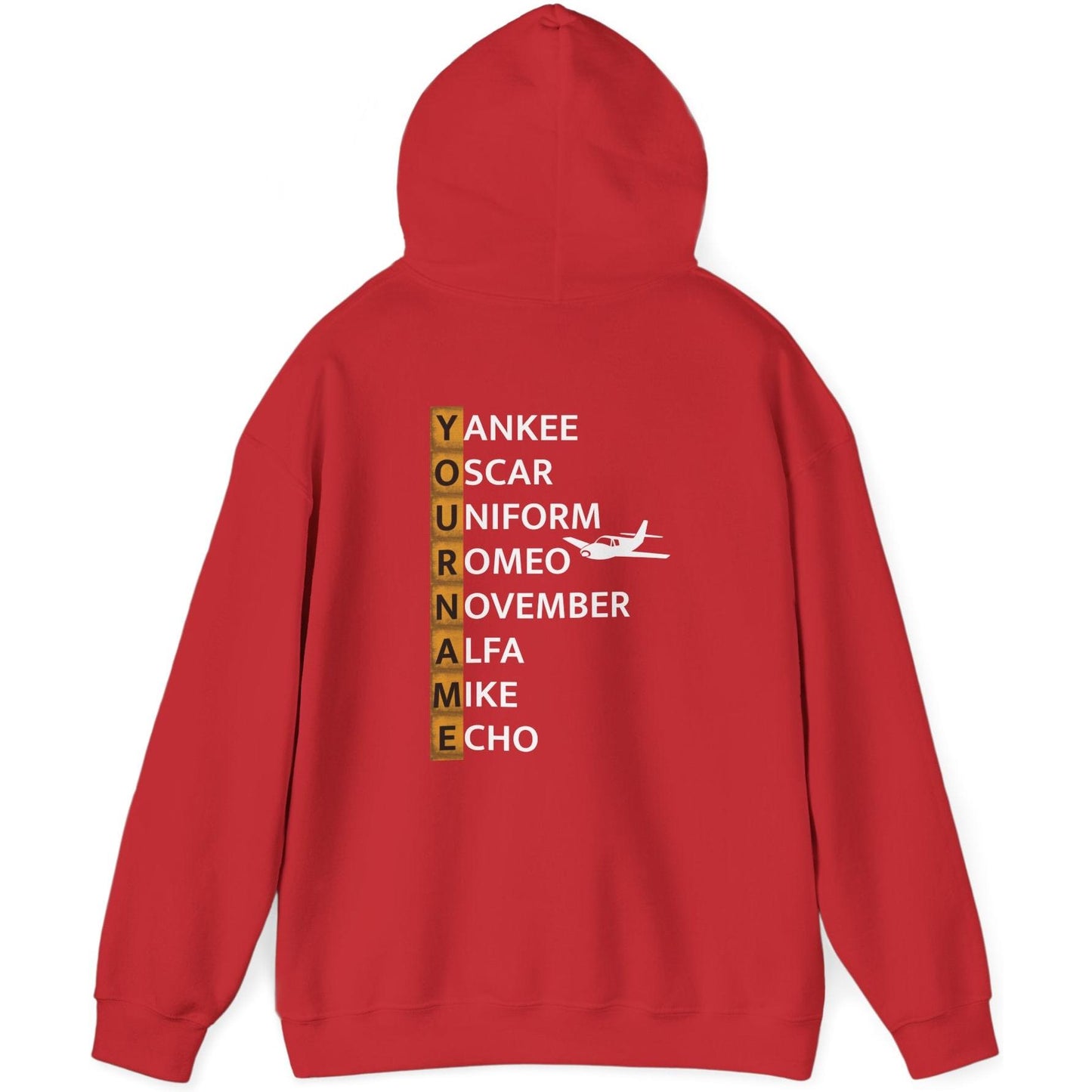 Your Name in NATO Phonetic Alphabet — Personalized Aviation Hoodie