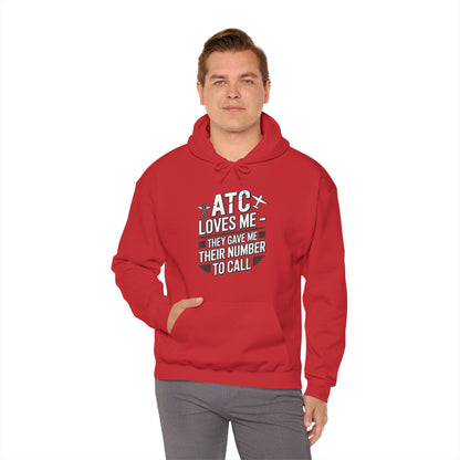 ATC Loves Me - They Gave Me Their Number to Call - pilot's hoodie