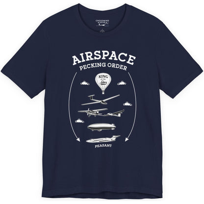 Airspace Pecking Order – Funny Pilot T-Shirt
