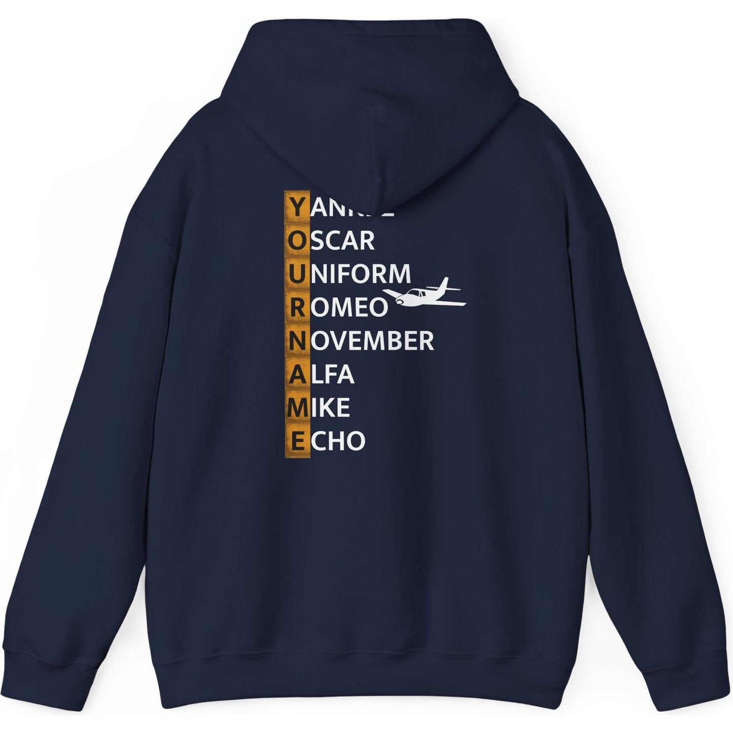 Your Name in NATO Phonetic Alphabet — Personalized Aviation Hoodie