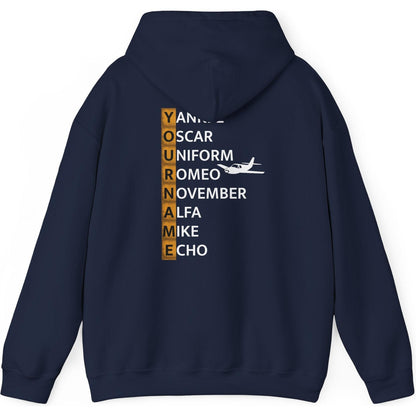 Your Name in NATO Phonetic Alphabet — Personalized Aviation Hoodie