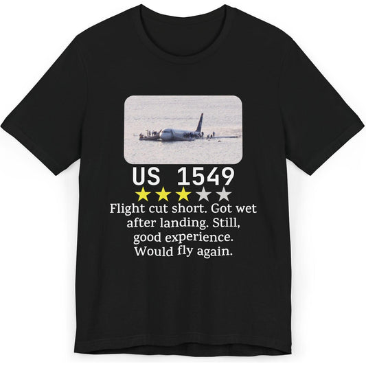 US 1549 flight review, Miracle on Hudson - aviation fan's T-Shirt