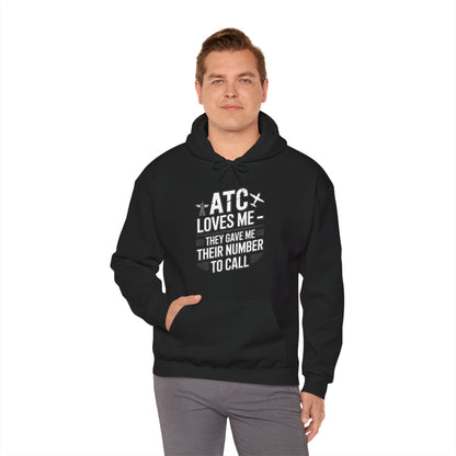 ATC Loves Me - They Gave Me Their Number to Call - pilot's hoodie