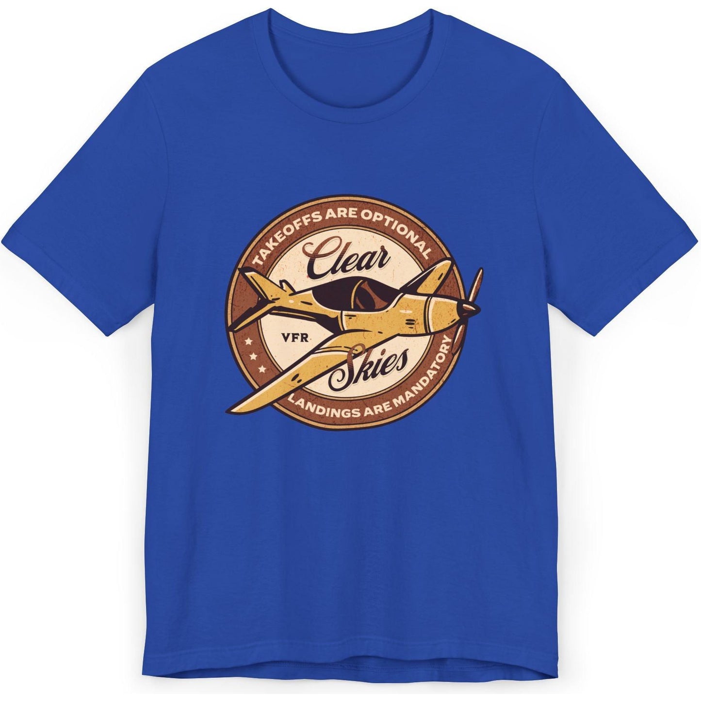 Takeoffs are optional, landings are mandatory - pilot's T-Shirt
