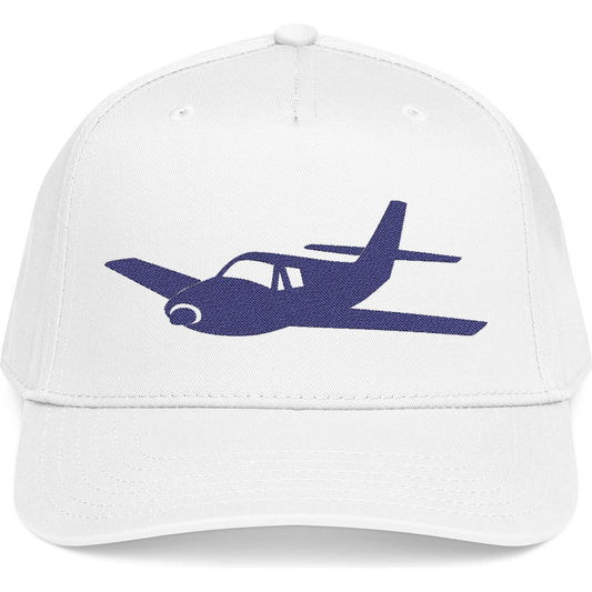 Single-Prop Airplane Silhouette - Embroidered Aviation Cap